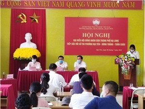 Đại biểu HĐND thành phố Hạ Long tiếp xúc với cử tri các phường Đại Yên, Hùng Thắng, Tuần Châu
