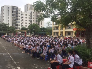 sáng ngày 10/5/2023 UBND phường Hùng Thắng chỉ đạo công tác tuyên truyền, phổ biến kiến thức cho học sinh trên địa bàn 