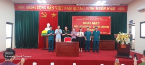Cụm huấn luyện Dân quân phường Hùng Thắng, Bãi Cháy và Giếng Đáy tổ chức huấn luyện Quân sự - Giáo dục Chính trị cho lực lượng Dân quân năm 2023.